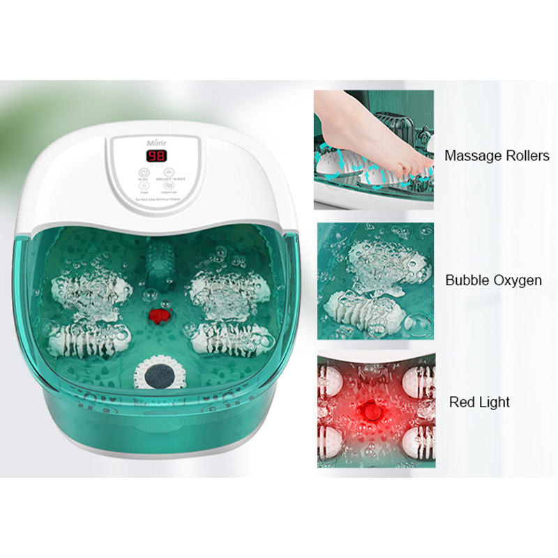 MM-20A-3 Pedes Spa Bath Massager cum Calore et Quattuor Large Massageti Rollers