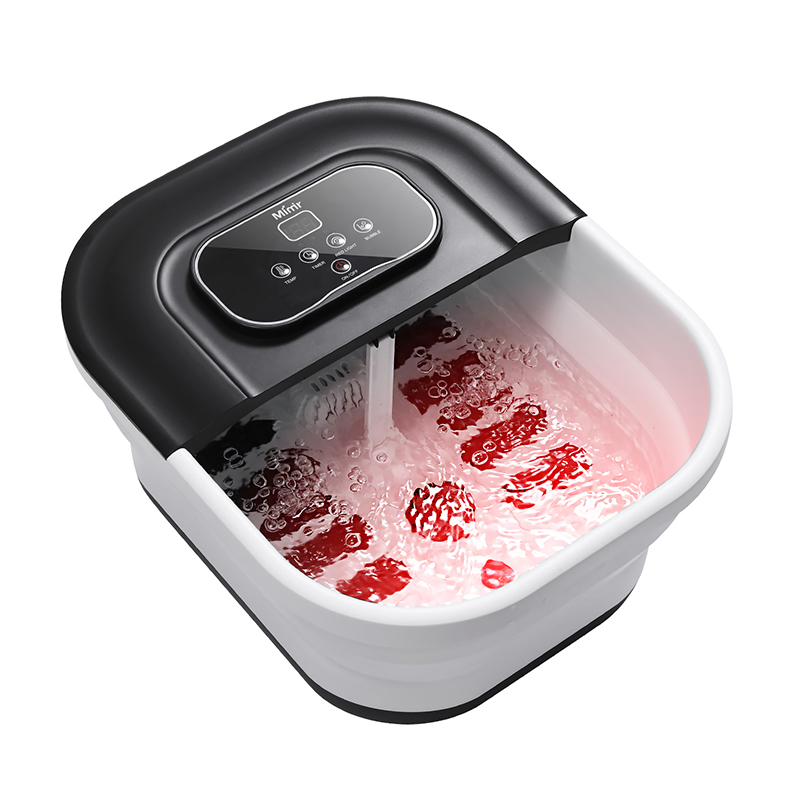 MZD-22B-2 500W Collapsible Foot Spa Machine with 8pcs Massage Rollers For foot Relax Massage