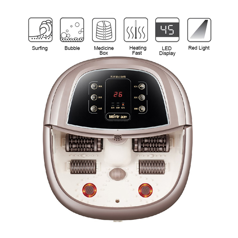 JD-618 Automatic Foot Spa Bath Massager Machine with Rotary Massage Rollers